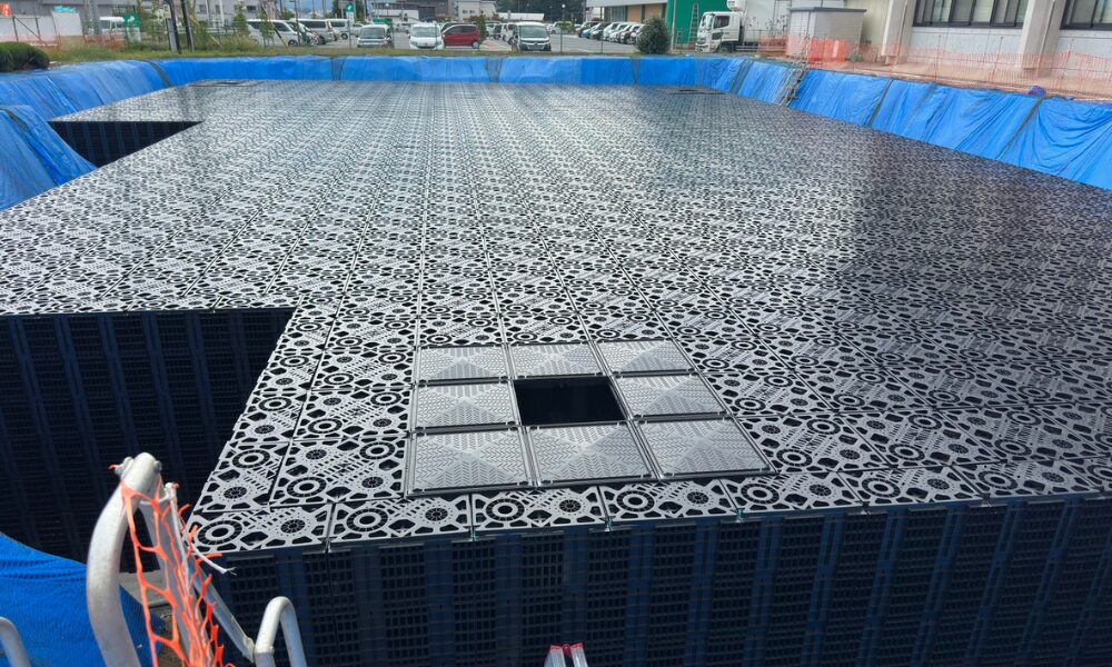 ブロック組み完了